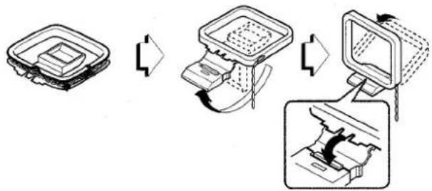 AIWA CXNMT50 - To stand the AM antenna on a surface - 1
