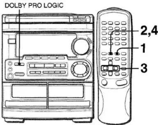 AIWA CXNMT50 - REGLAGE DE LA BALANCE DES NIVEAUX DES ENCEINTES - 1