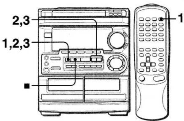 AIWA CXNMT50 - REGLAGE DE L'HORLOGE - 1