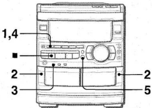 AIWA CXNA92 - DUPLICATION MANUELLE D'UNE CASSETTE - 1