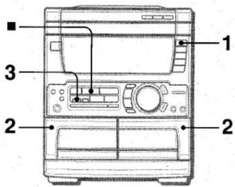 AIWA CXNA71 - Duplication de la totalite d'une cassette - 1