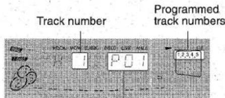 AIWA CXNA71 - To check the order of the programmed track numbers - 1