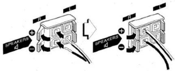 AIWA CXNA71 - Connecter l'enceinte droite à l'appareil principal. - 2