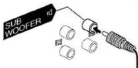 AIWA CXNMT240 - Connect the subwoofer. - 1
