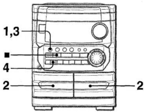 AIWA CXNMT240 - DUPLICATION MANUELLE D'UNE CASSETTE - 1