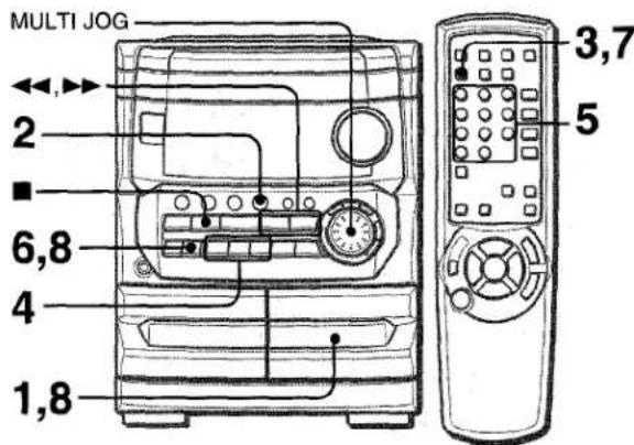 AIWA CXNMT240 - ENREGISTREMENT AVEC MONTAGE ET CALCUL DU TEMPS - 1