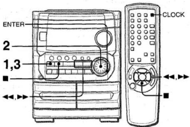 AIWA CXNMT240 - SETTING THE CLOCK - 1