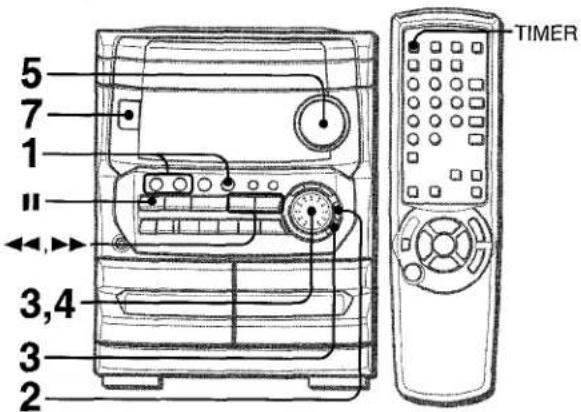 AIWA CXNMT240 - AJUSTE DEL TEMPORIZADOR - 1