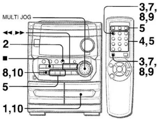 AIWA CXNA222 - GRABACION CON EDICION PROGRAMADA - 1