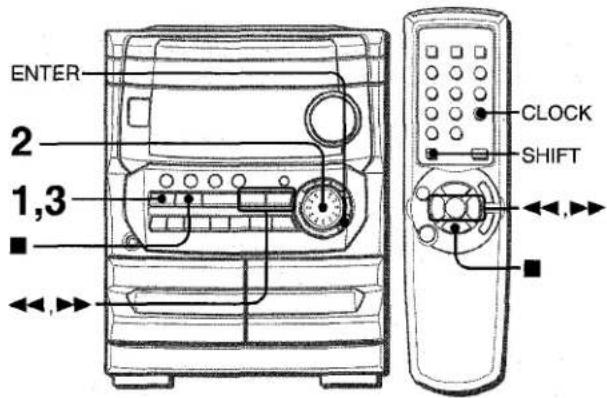 AIWA CXNA222 - SETTING THE CLOCK - 1