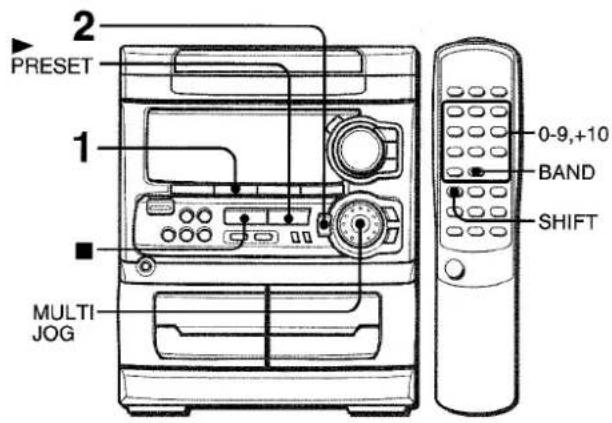 AIWA CXNA303 - Memorisation de stations - 1