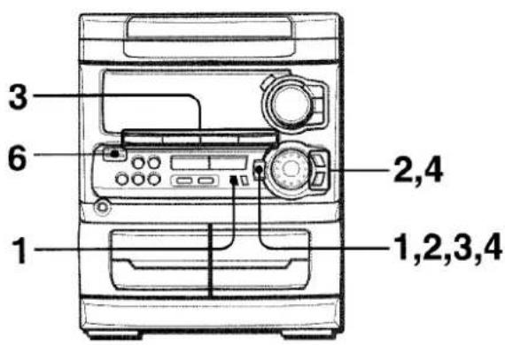 AIWA CXNA303 - SETTING THE TIMER - 1