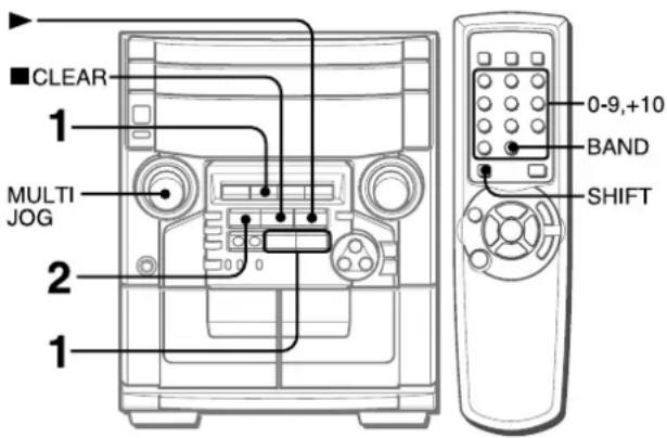 AIWA CXNAJ54 - Memorisation de stations - 1