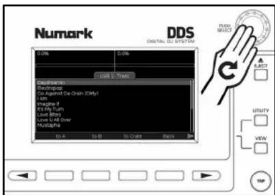 NUMARK DDS80 - Cómo usar las listas - 1