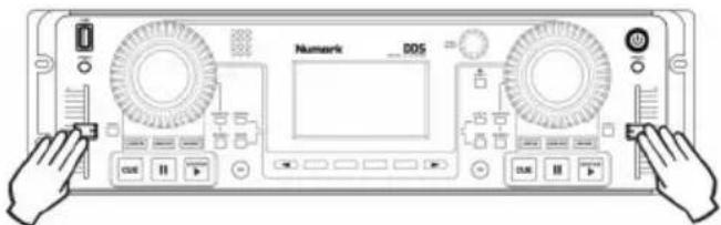 NUMARK DDS80 - Select Calibrate, then when prompted: - 3