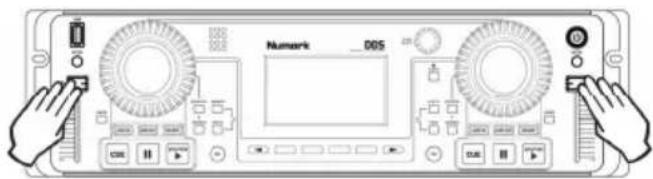 NUMARK DDS80 - Select Calibrate, then when prompted: - 2