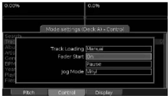 NUMARK DDS80 - FADER START: Configure fader start function if a compatible mixer is connected. - 1