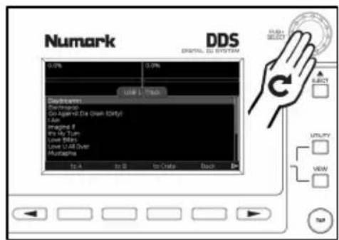 NUMARK DDS80 - Verwenden von Listen - 1