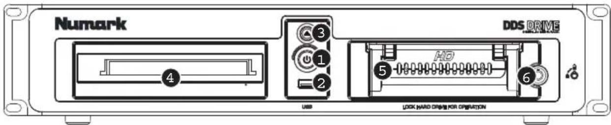 NUMARK DDS80 - DESCRIPCION DE LA UNIDAD DE DISCO DDS - 1