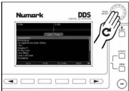 NUMARK DDS80 - Uso delle liste - 1