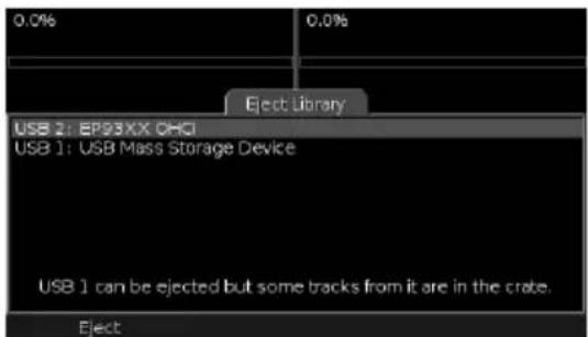 NUMARK DDS80 - EJECTING A LIBRARY - 4