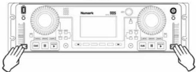 NUMARK DDS80 - Select Calibrate, then when prompted: - 4