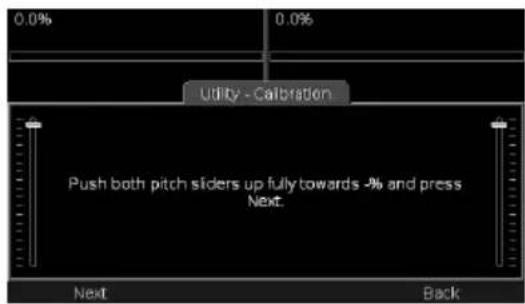 NUMARK DDS80 - Selezione Calibrate y quando se le solicite: - 1