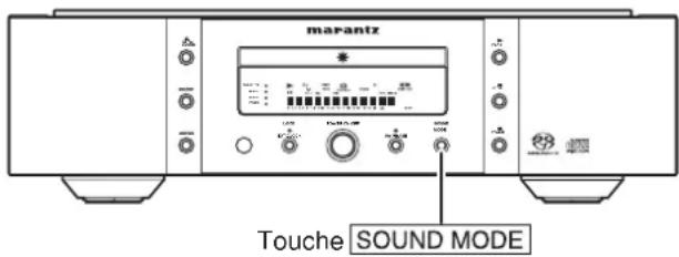 MARANTZ SA11S2 - COMMUTATION DU MODE DE SON (CD SUPER AUDIO) - 1