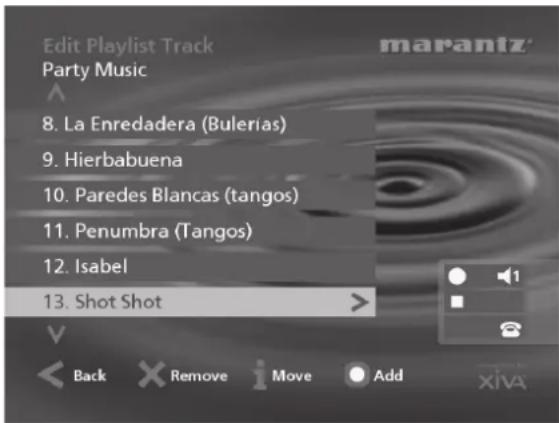 MARANTZ DH9500 - To select items for a playlist - 3