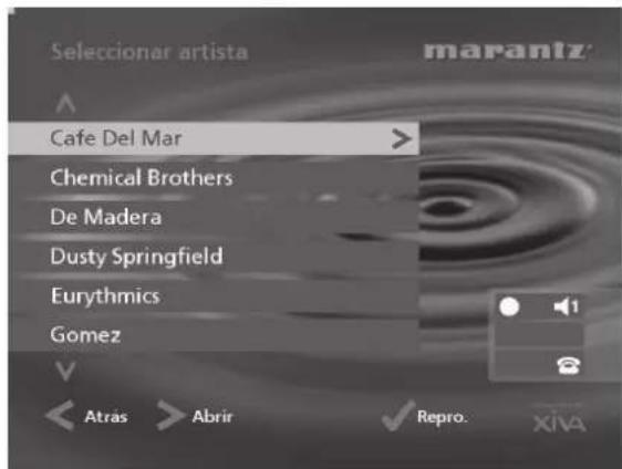 MARANTZ DH9500 - Para examinar la fonoteca por artistas - 1