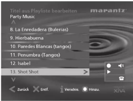MARANTZ DH9500 - So fügen Sie der Playliste Titel hinzu - 3