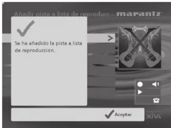 MARANTZ DH9500 - Para seleccionar elementos que añadir a una lista de reproducción - 2