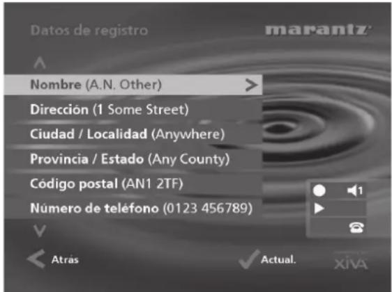 MARANTZ DH9500 - Datos de registro - 1