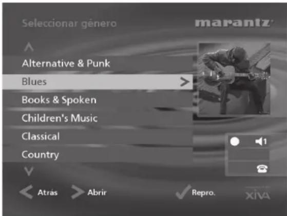 MARANTZ DH9500 - Para examinar la fonoteca por géneros - 1
