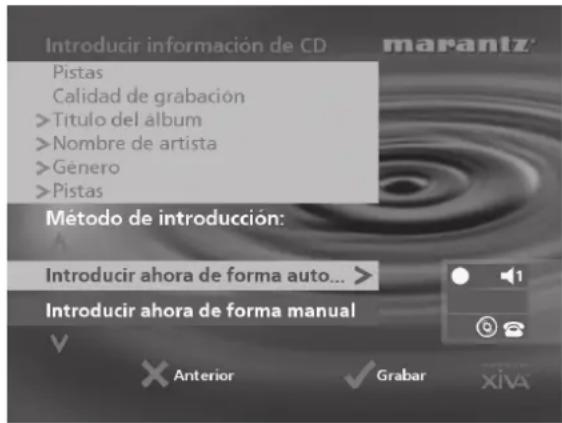 MARANTZ DH9500 - Información de CD - 1
