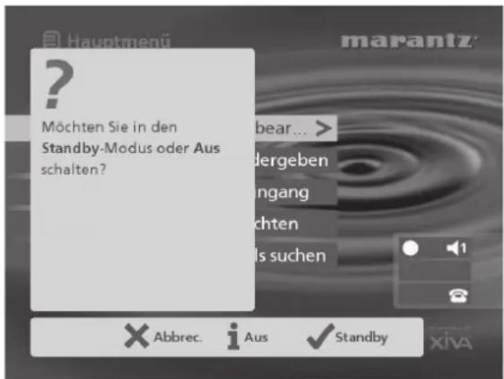 MARANTZ DH9500 - So aktivieren Sie den Standby- oder Aus-Modus - 1