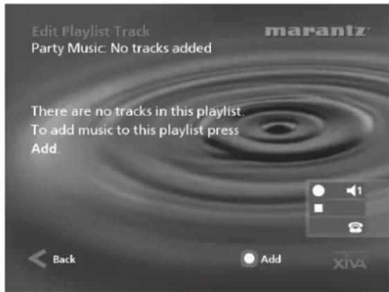 MARANTZ DH9500 - To select items for a playlist - 1