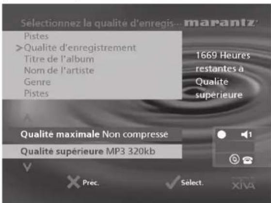 MARANTZ DH9500 - Qualité d'enregistrement - 1