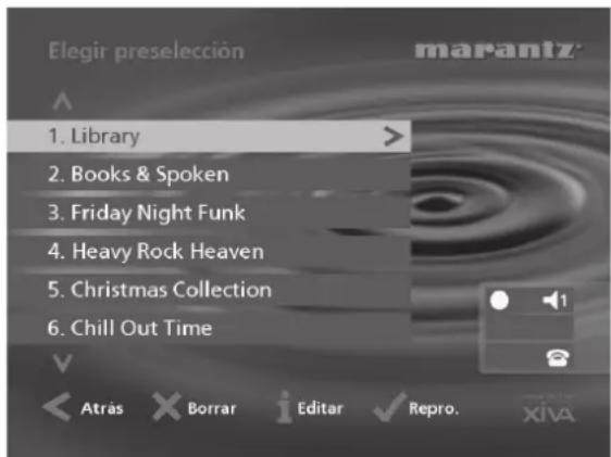 MARANTZ DH9500 - Almacenamiento en una preselección - 2