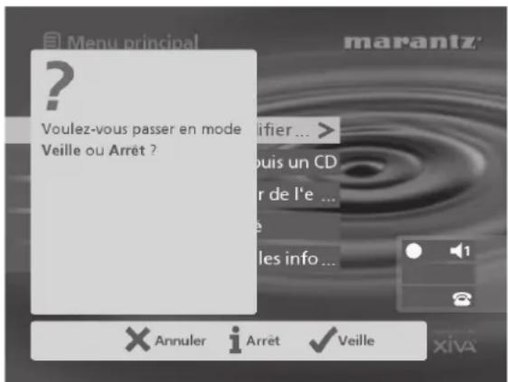MARANTZ DH9500 - Pour activer le mode Veille ou Arrêt - 1