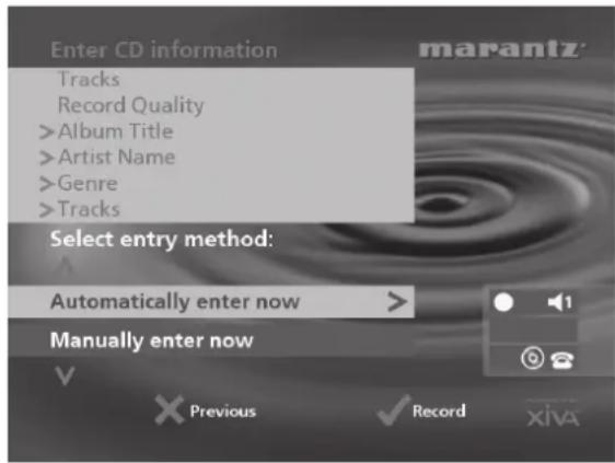 MARANTZ DH9500 - CD information - 1