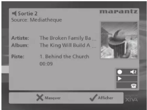 MARANTZ DH9500 - Pour modifier la sortie à l'aide de la télécommande - 1