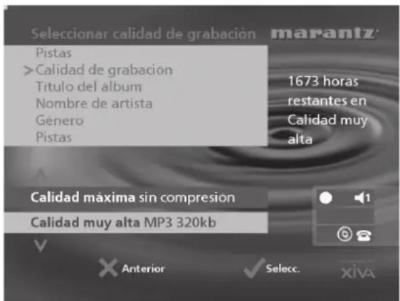 MARANTZ DH9500 - Calidad de grabación - 1