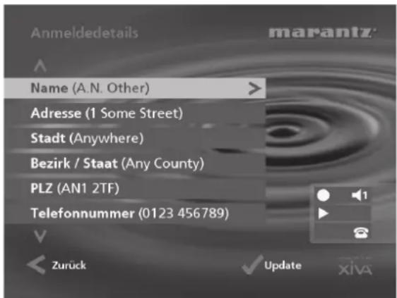 MARANTZ DH9500 - Anmeldedetails - 1