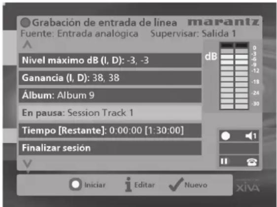 MARANTZ DH9500 - Cómo grabar desde los conectores de entrada de línea - 1