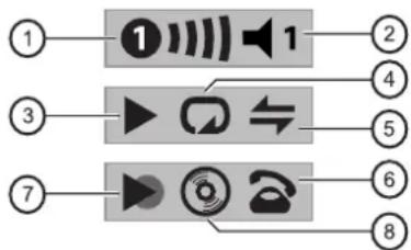 MARANTZ DH9500 - MUSIC SERVER STATUS ICONS - 1