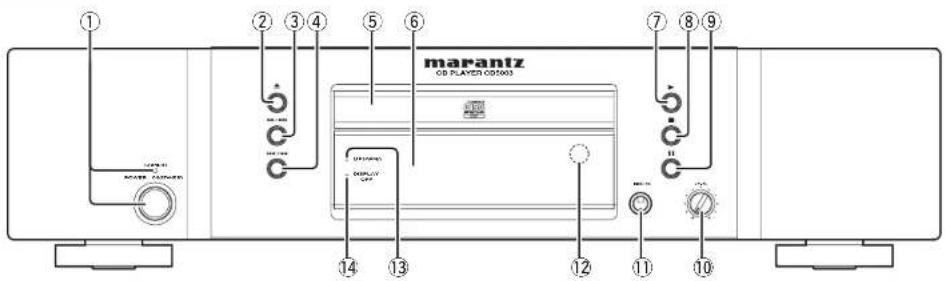 MARANTZ CD5003 - FACE AVANT - 1