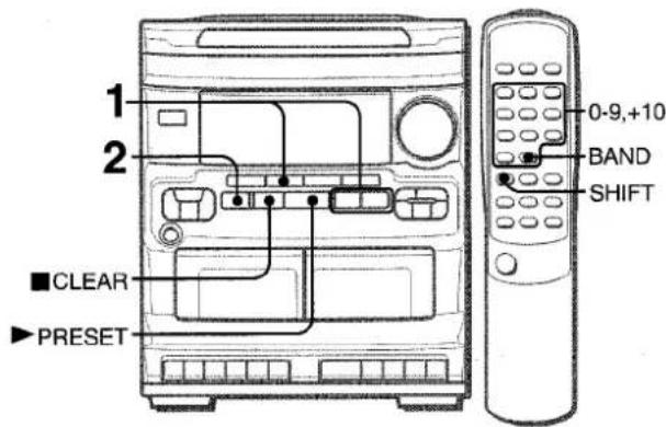 AIWA NSXV2100 - MEMORISATION DE STATIONS - 1