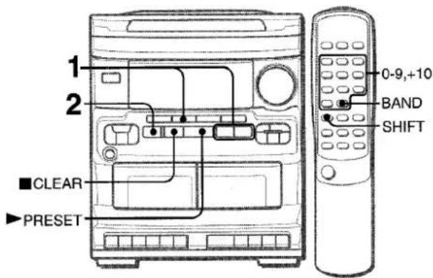 AIWA NSXV2100 - PRESETTING STATIONS - 1