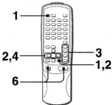 AIWA NSXV8000 - SETTING THE TIMER - 1
